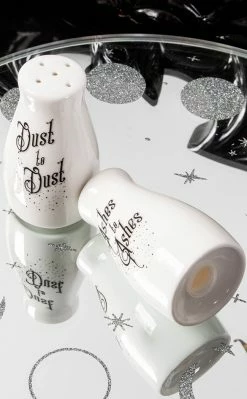 Alchemy Gothic Ashes To Ashes Salt & Pepper Set