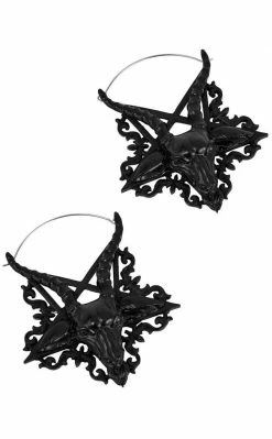 Killstar Ave Satana Earrings | Black