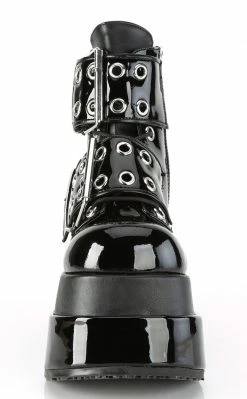 Demonia Shoes BEAR-104 Black Patent Platform Boots