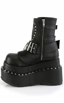 Demonia BEAR-150 Black Vegan Platform Boots