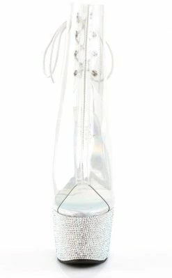 Pleaser BEJEWELED-1018DM-7 Rhinestone Ankle Boots