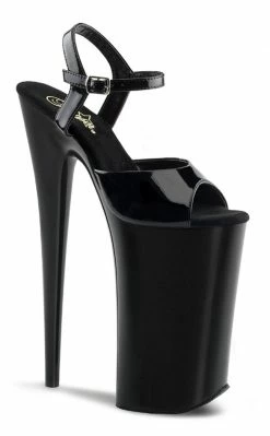 Pleaser BEYOND-009 Black Patent EXXXTRA High 10" Heels