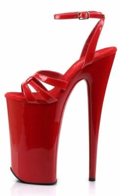 Pleaser Pole Shoes BEYOND-012 Red/Red Heels
