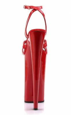 Pleaser Pole Shoes BEYOND-012 Red/Red Heels