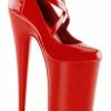 Pleaser BEYOND-087 Red/Red Heels Pole Shoes