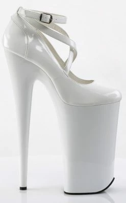 Pleaser BEYOND-087 White Heels Pole Shoes