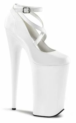 Pleaser BEYOND-087 White Heels Pole Shoes