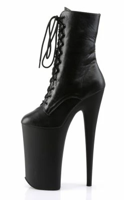 Pleaser BEYOND-1020 Black / Black Matte Ankle Boots Pole Shoes
