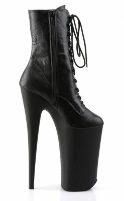 Pleaser BEYOND-1020 Black / Black Matte Ankle Boots Pole Shoes