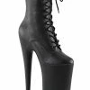 Pleaser BEYOND-1020 Black / Black Matte Ankle Boots Pole Shoes