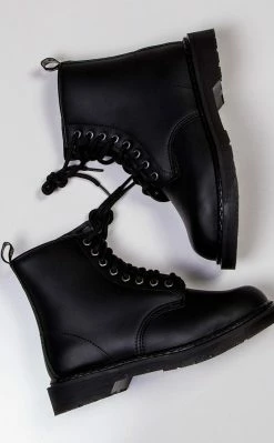 Demonia BOLT-100 Black Lace Up Boots (Au Stock) Shoes