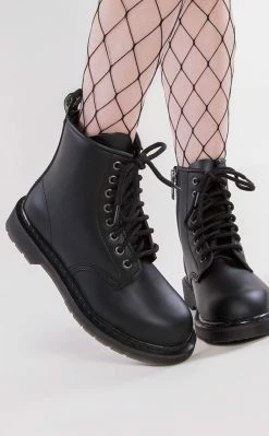 Demonia BOLT-100 Black Lace Up Boots Shoes
