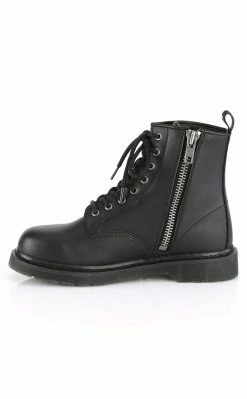 Demonia BOLT-100 Black Lace Up Boots Shoes