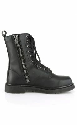 Demonia BOLT-200 Black Lace Up Boots