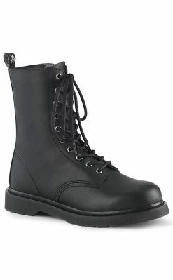 Demonia BOLT-200 Black Lace Up Boots