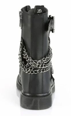 Demonia Shoes BOLT-250 Black Lace Up Chain Boots 10 Demonia Shoes BOLT-250 Black Lace Up Chain Boots