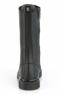 Demonia BOLT-300 Black Lace Up Mid Calf Boots