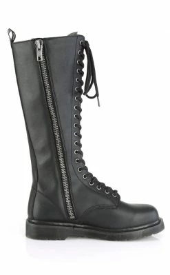 Demonia BOLT-400 Black Knee High Boots