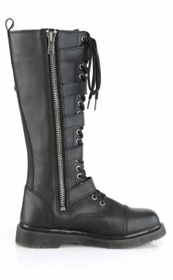 Demonia Shoes BOLT-425 Black Knee High Buckle Boots 11 Demonia Shoes BOLT-425 Black Knee High Buckle Boots
