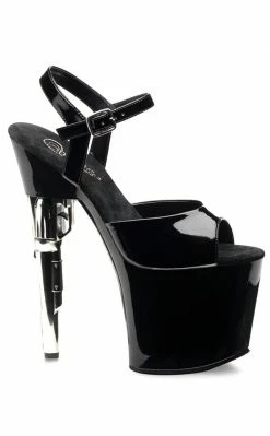 Pleaser Pole Shoes BONDGIRL-709 Black Heels