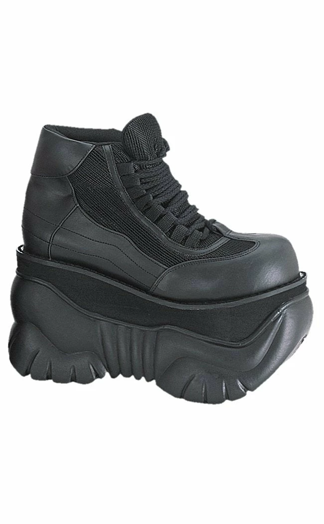 Demonia Shoes BOXER-01 Black Vegan Leather Sneakers 3 Demonia Shoes BOXER-01 Black Vegan Leather Sneakers