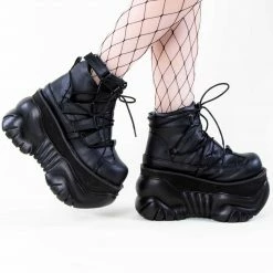 Demonia BOXER-13 Black Platform Sneakers 13 Demonia BOXER-13 Black Platform Sneakers