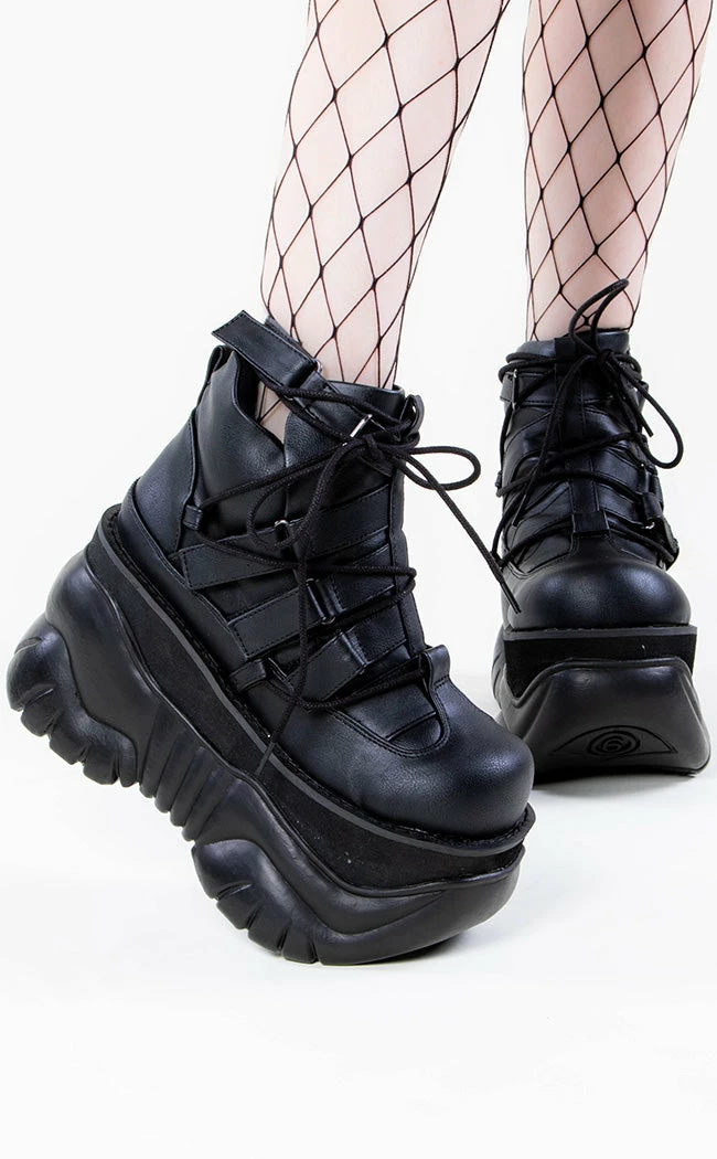 Demonia BOXER-13 Black Platform Sneakers 3 Demonia BOXER-13 Black Platform Sneakers