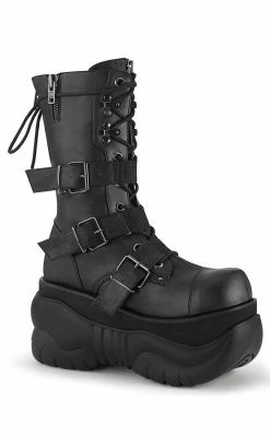 Demonia BOXER-230 Black Buckle Boots Shoes 9 Demonia BOXER-230 Black Buckle Boots Shoes