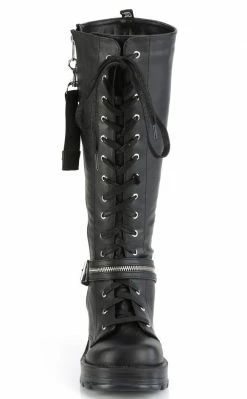 Demonia BRATTY-206 Black Knee High Boots Shoes