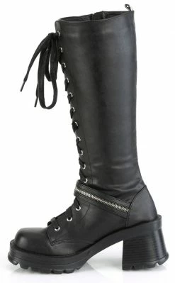 Demonia BRATTY-206 Black Knee High Boots Shoes