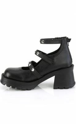 Demonia BRATTY-30 Black Matte Mary Janes