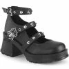 Demonia BRATTY-30 Black Matte Mary Janes 2 Demonia BRATTY-30 Black Matte Mary Janes