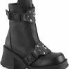 Demonia BRATTY-56 Black Matte Ankle Boots 2 Demonia BRATTY-56 Black Matte Ankle Boots