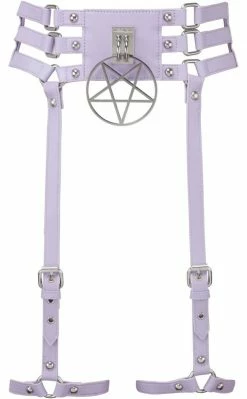Killstar Baby Hex Suspender Belt | Lilac