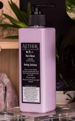 Aether Home Decor Bacchus Grape Scented Vegan Body Lotion