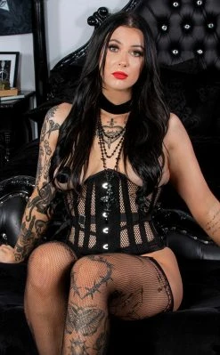 Tragic Beautiful Bad Faith Net Corset Clothing