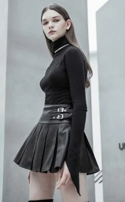 Punk Rave Bad Girl Pleated Mini Skirt