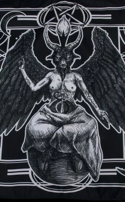 Altar Cloths Baphomet Altar Cloth / Wall Hanging Home & Gifts 8 Altar Cloths Baphomet Altar Cloth / Wall Hanging Home & Gifts