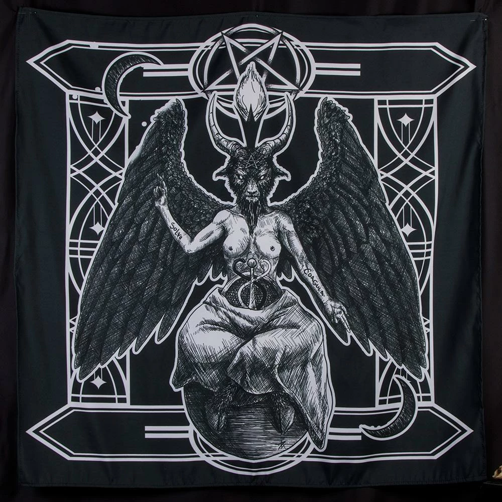 Altar Cloths Baphomet Altar Cloth / Wall Hanging Home & Gifts 6 Altar Cloths Baphomet Altar Cloth / Wall Hanging Home & Gifts