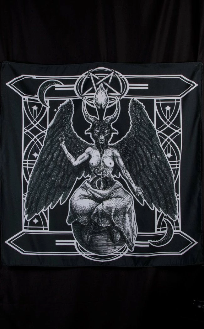 Altar Cloths Baphomet Altar Cloth / Wall Hanging Home & Gifts 3 Altar Cloths Baphomet Altar Cloth / Wall Hanging Home & Gifts