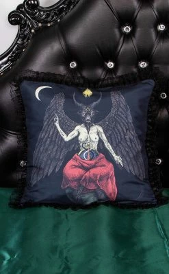 Tragic Beautiful Baphomet Frilly Cushion Slip Home & Gifts