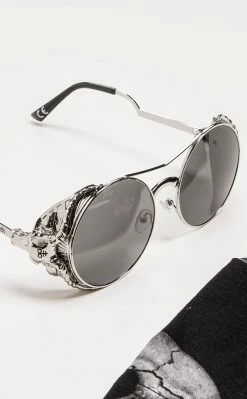 Killstar Swimwear Baphomet Sunglasses | Silver