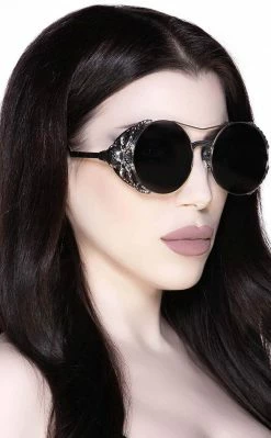 Killstar Swimwear Baphomet Sunglasses | Silver