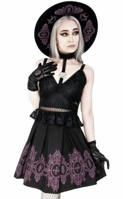 Restyle Baroque Monogram Skirt-Purple 8 Restyle Baroque Monogram Skirt-Purple