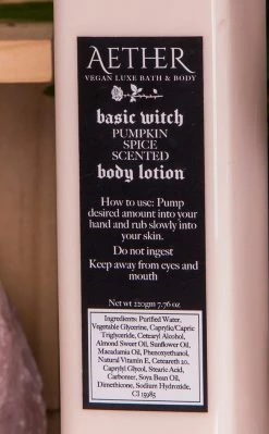 Aether Basic Witch Pumpkin Spice Body Lotion
