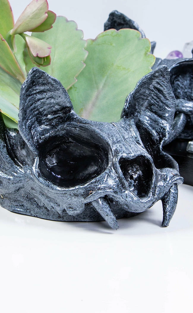 Sarah Mudle Bat Planter | Silver 5 Sarah Mudle Bat Planter | Silver