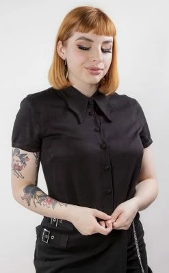 Black Friday Clothing Bat Wing Collar Blouse