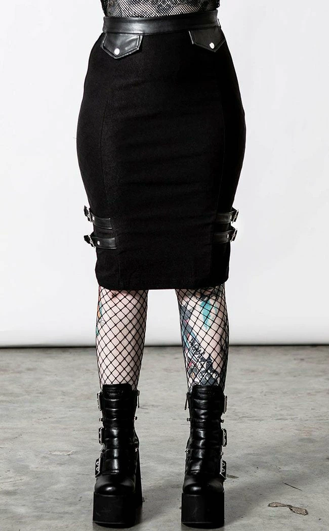 Killstar Clothing Bayonet Pencil Skirt 4 Killstar Clothing Bayonet Pencil Skirt