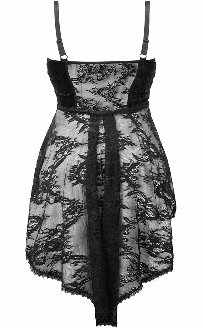 Killstar Be Veiled Lace Basque 12 Killstar Be Veiled Lace Basque