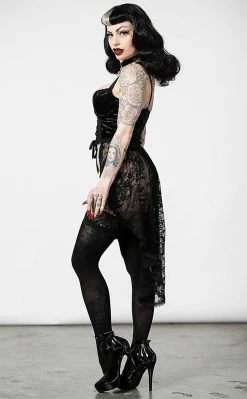 Killstar Be Veiled Lace Basque 16 Killstar Be Veiled Lace Basque